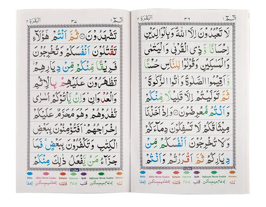 Quran Para Set (Colour Coded Tajweed Arabic) with Bag - 30 para - Ideal for Kids and elders