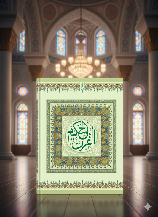 Quran Ref. 1A – Arabic Bold Letters (11 Lines per Page) | Large Print Al-Quran Al-Majeed – 25x18.5 cm | Easy-to-Read Mushaf for Beginners & Elders