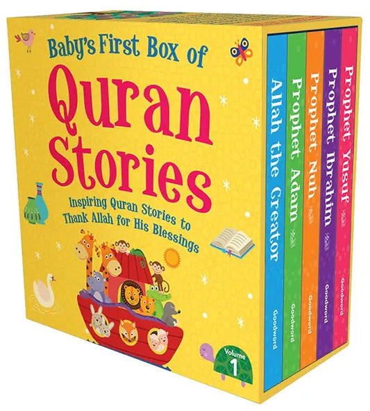 BABY’S FIRST BOX OF QURAN STORIES – Vol. 1 – Board Books Box - Buy Islamic Books Online