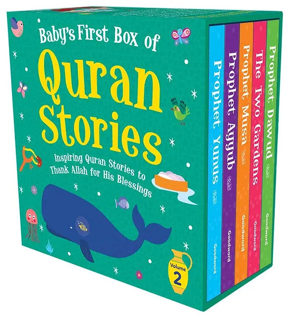 BABY’S FIRST BOX OF QURAN STORIES – Vol. 2 – Board Books Box - Buy Islamic Books Online