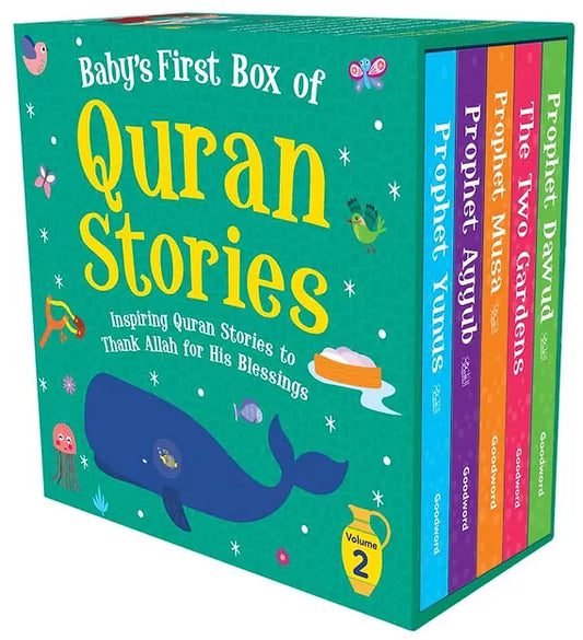 BABY’S FIRST BOX OF QURAN STORIES – Vol. 2 – Board Books Box - Buy Islamic Books Online