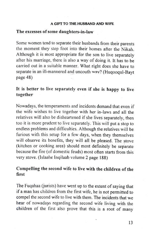 A Gift to Husband and Wife English Translation of Tohfatuz Zaujain by: Maulana Ashraf Ali Thanvi (Rah)