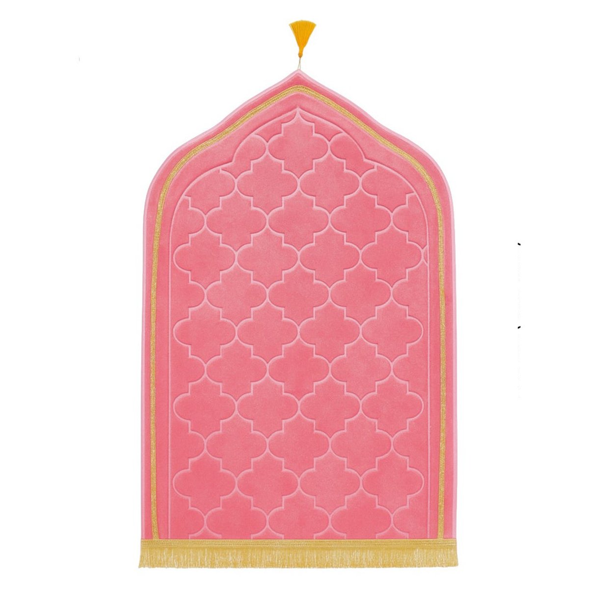 Pink premium Islamic prayer mat