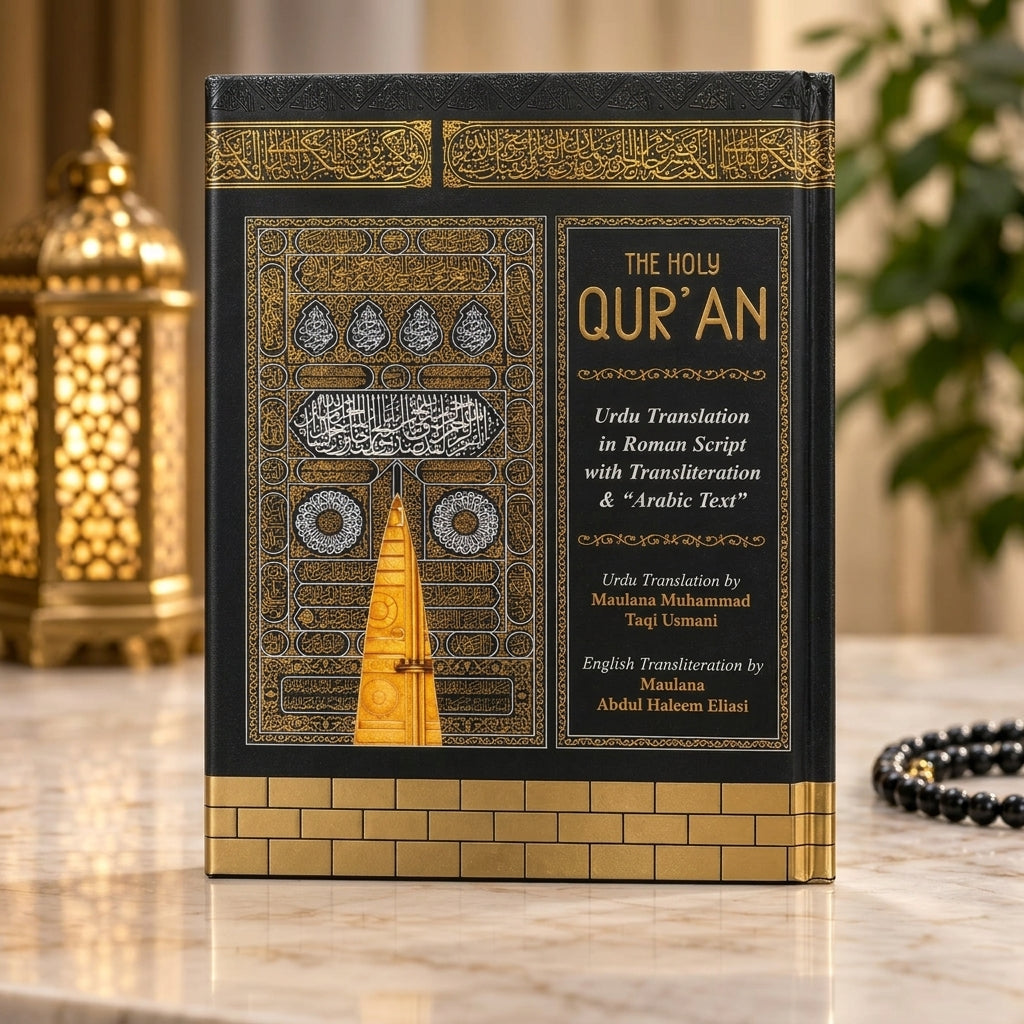 The Holy Quran – Premium Kaaba Edition Arabic Text with Roman Urdu Translation & Transliteration Futuremark Publication